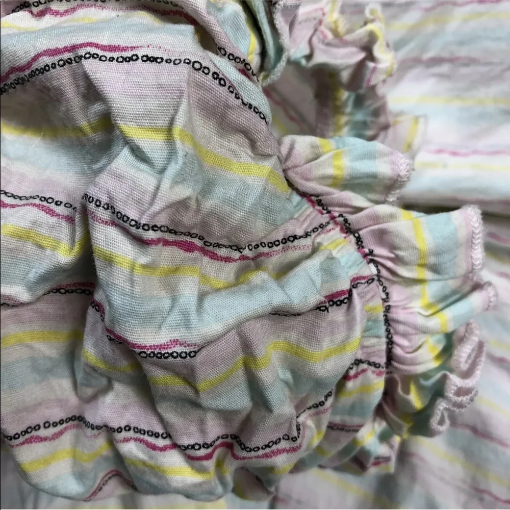 Little Minis Toddler Girls 4T Rainbow Stripe Dress With Bloomers